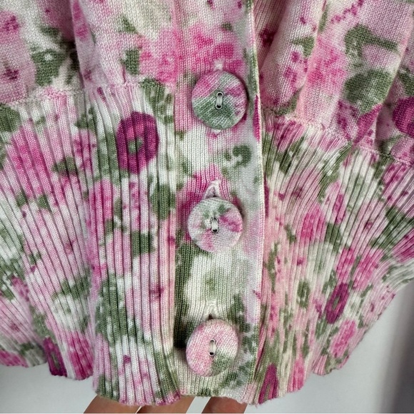 INC International Concepts Pink floral print Knit Top Size: M - Picture 13 of 16